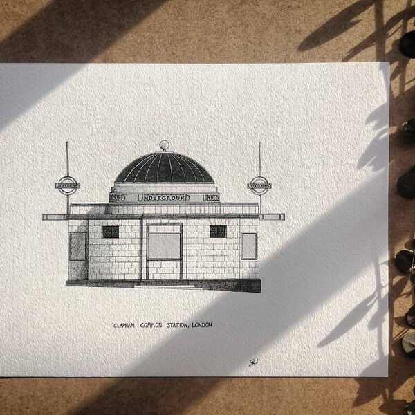 Clapham Common Underground Station, London - High Quality Print