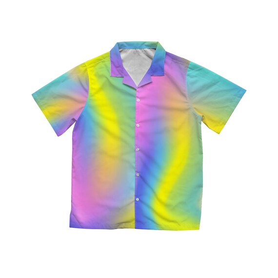 Colorful Holographic Hawaiian Shirt | Pride Month