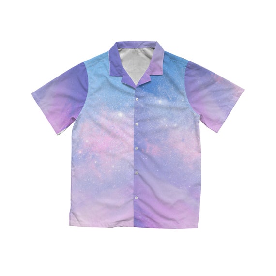 Colorful Purple Galaxy Hawaiian Shirt