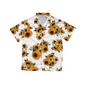 Daisy Hawaiian Shirt in White