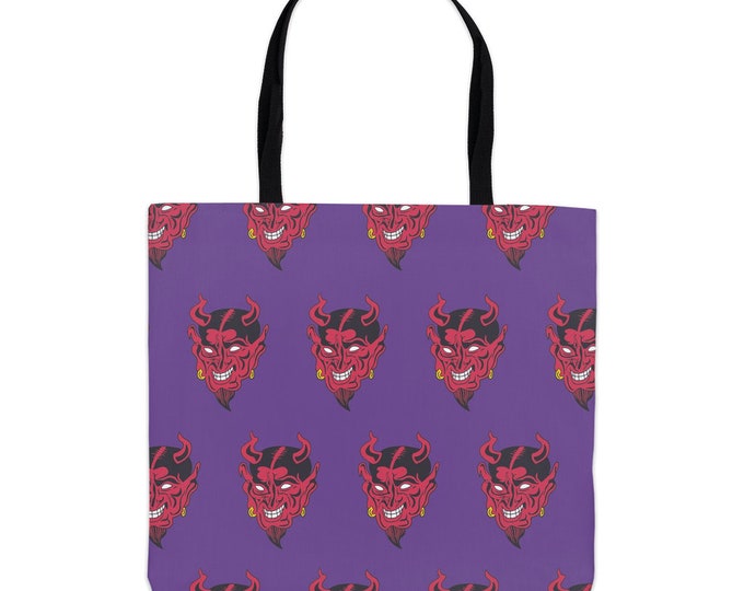 Demon Tote Bag In Purple