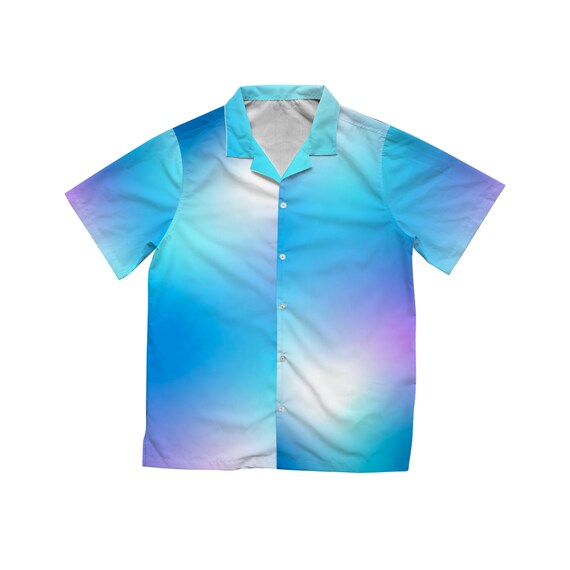 Pastel Abstract Holographic Hawaiian Shirt