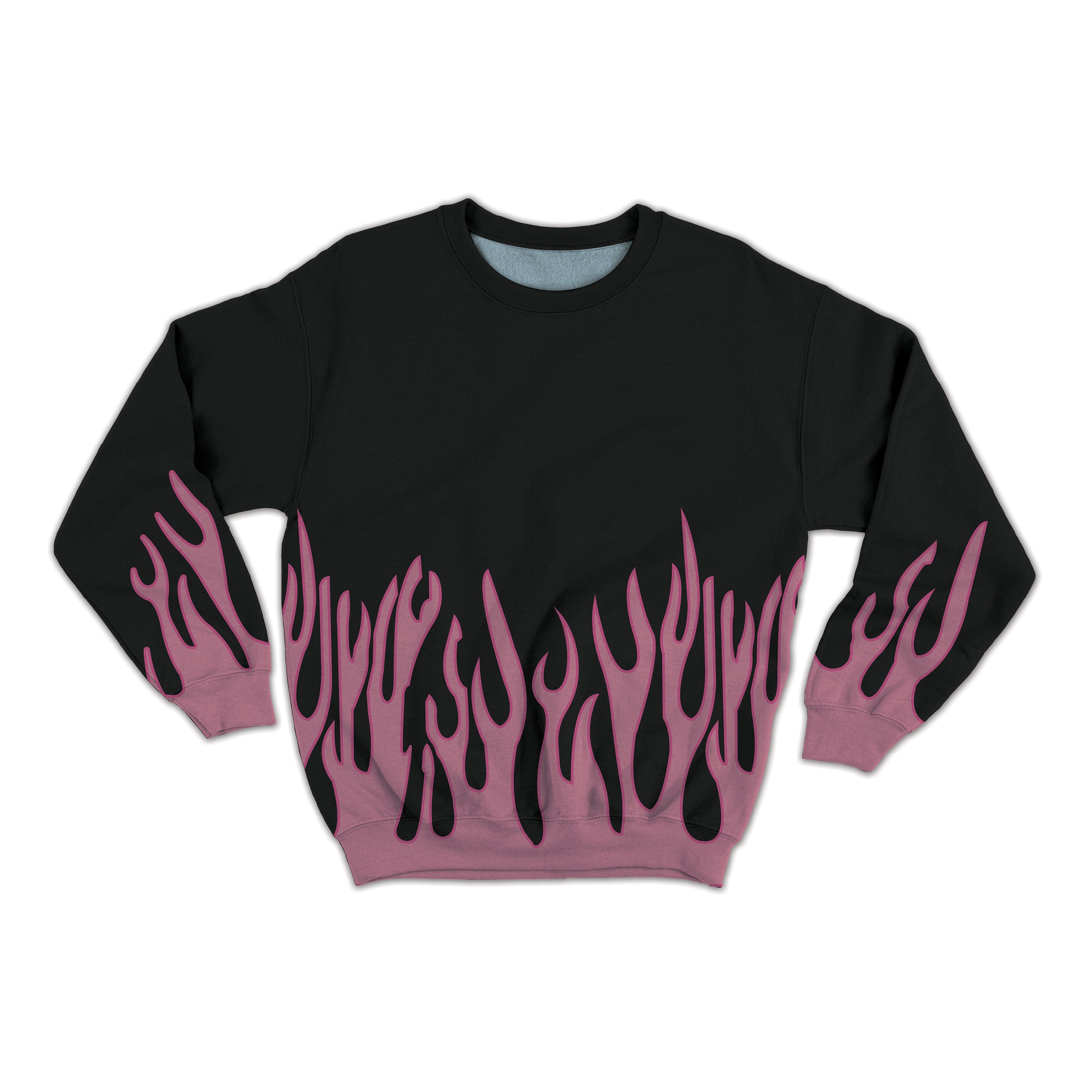 Flame Sweatshirt in Pink & Black - Etsy