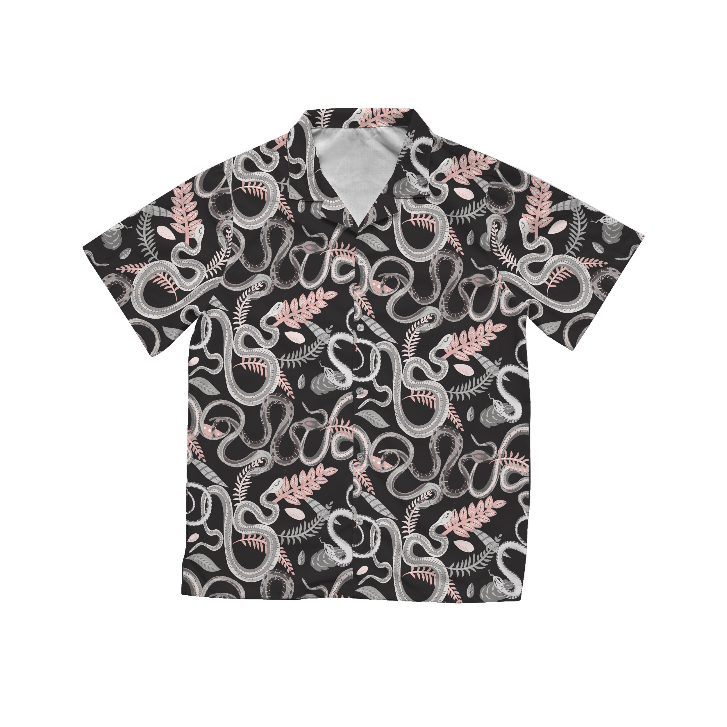 Snake Hawaiian Shirt in Black - Etsy