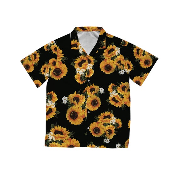 Daisy Hawaiian Shirt in Black