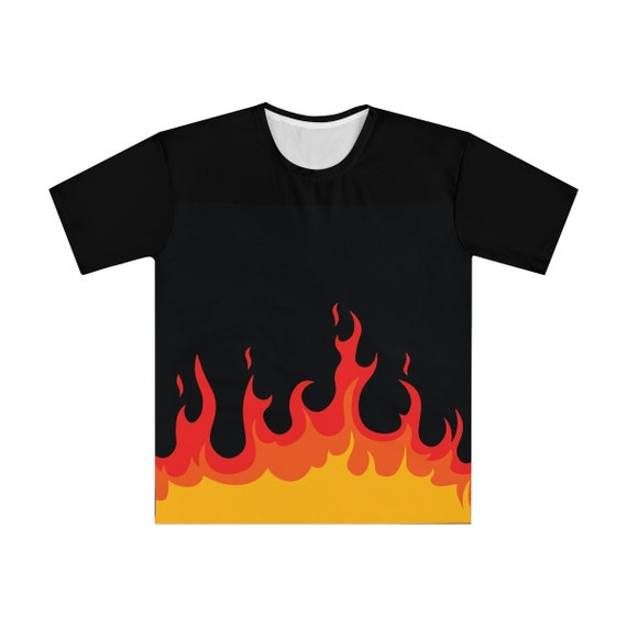 Flame Loose Fit T-shirt in Black