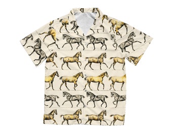 Vintage Horses Retro Hawaiian Shirt