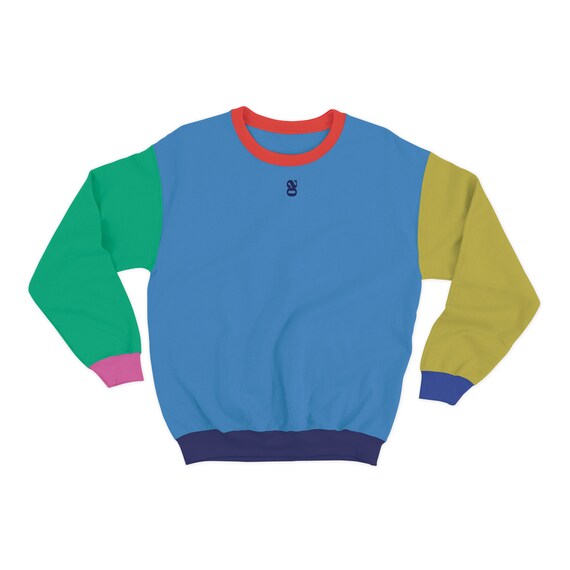 Colorblock Sweatshirt in Blue | Pride Month