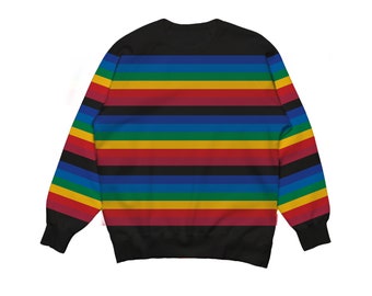 Rainbow Sweater in Black | Pride Month