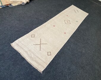 2.1 ‘ 8.5 vintage Natural Kilim Runner Rug Extra Long Runner rug  runner rugs oushak narrow runner rug turkish runner rug decorative runner