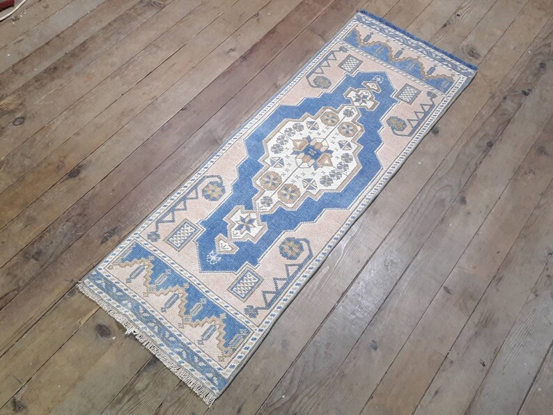 1.54 feet narrow runner Rug Small Rug Bath Rug Etsy