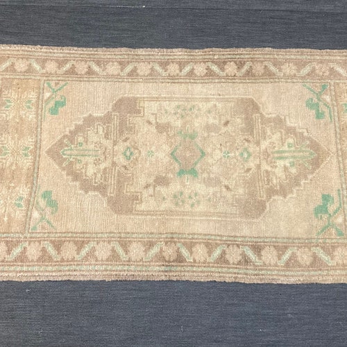 Anatolian Small Rug, Turkish Small shops Rug, Boho Small Rug, Kitchen Small Rug, Bath Mat, Small Persian Rug, Rustic Small Rug, Tribal Small Rug
