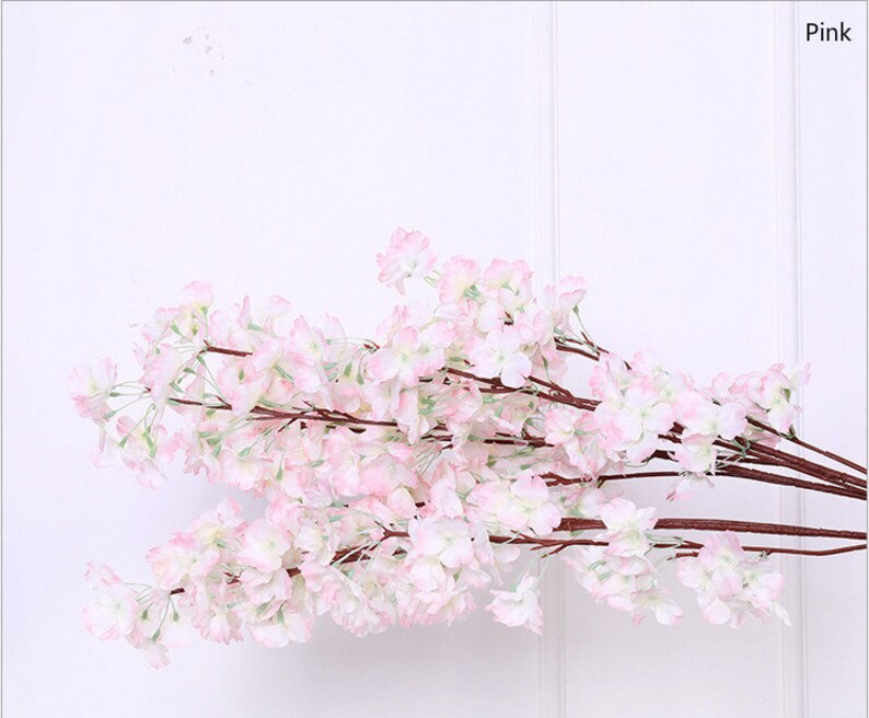 100cm Artificial Cherry Blossom Flowers Silk Sakura Branches Etsy