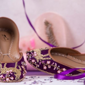 Dear Deer Stunning Embellished Ballet Flat Shoes Festive Jutis Mojari Khussa for Women Perfect Christmas Party Flats & Holiday Gifts
