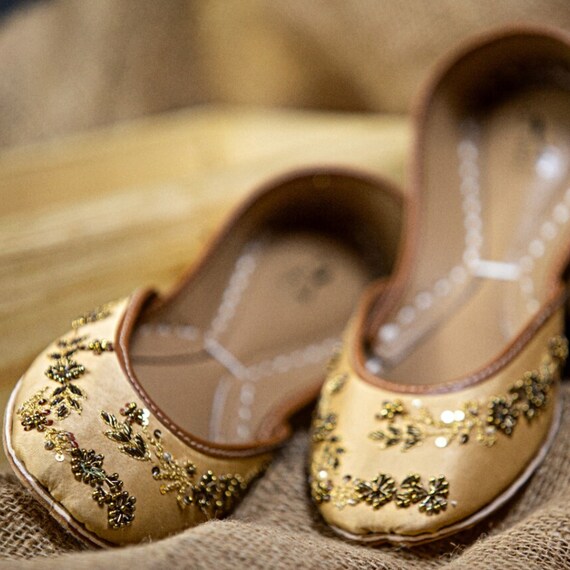 Chaussures Plates Jutti Indiennes/Pakistanaises - Multicolores, Neuf Avec Emballage