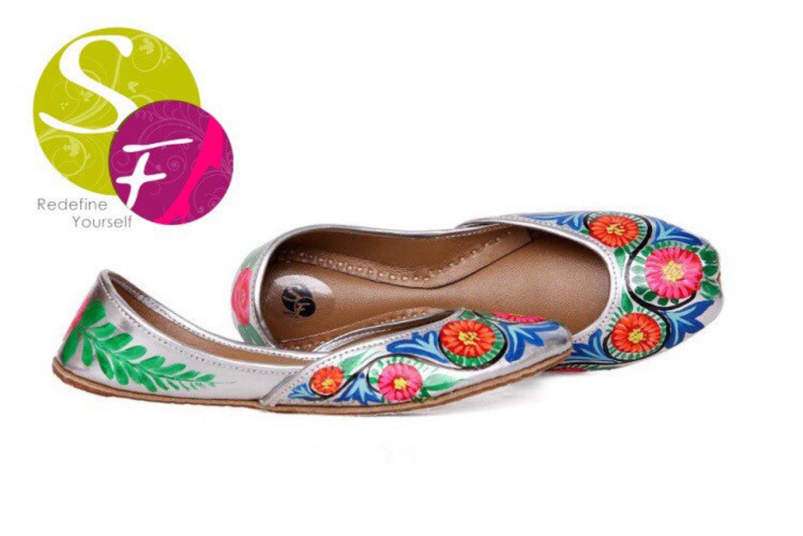 truck art handpainted women flat shoes ballet flats handpainted khussa juti ethnic painted shoes handpainted mojari indian jutti