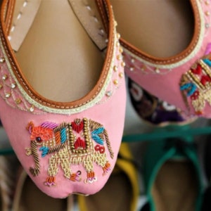Tusker Appeal | Handcrafted Yellow Ballet Flats with Exquisite Elephant Embellishments - Mojari, Juti, Khussa - Bridal & Ethnic Footwear