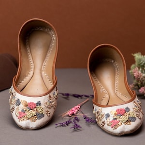 Pastel Pack - Handmade White Women Ethnic Ballet Flats