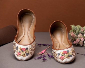 Pastel Pack - Handmade White Women Ethnic Ballet Flats
