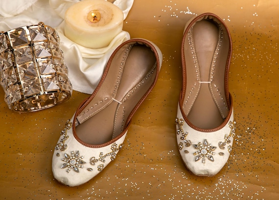 Jeweled flat shoes discount