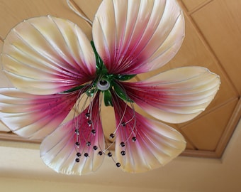 Chandelier  fairy lamp flower pendant lights, Sculpture flower Lamp