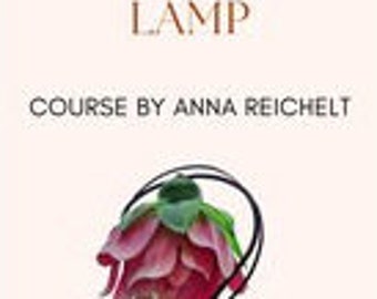 Video course on creating a flower peony lamp, DIY Video Tutorial flower  lamp, BONUS checklist