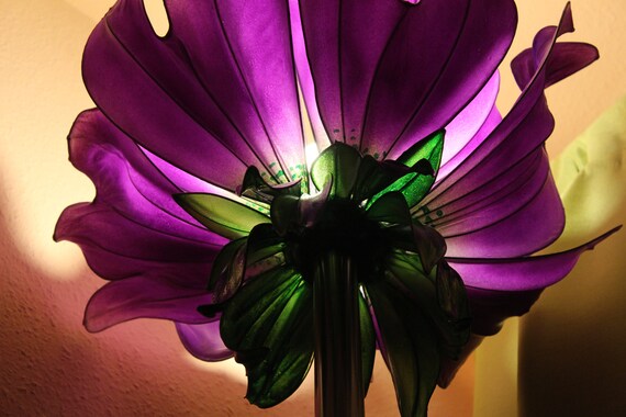 Purple sale flower lamp