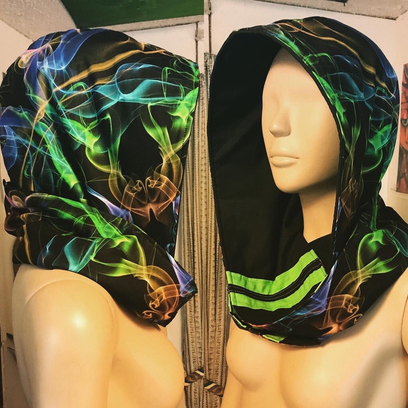 Fire spinning hood