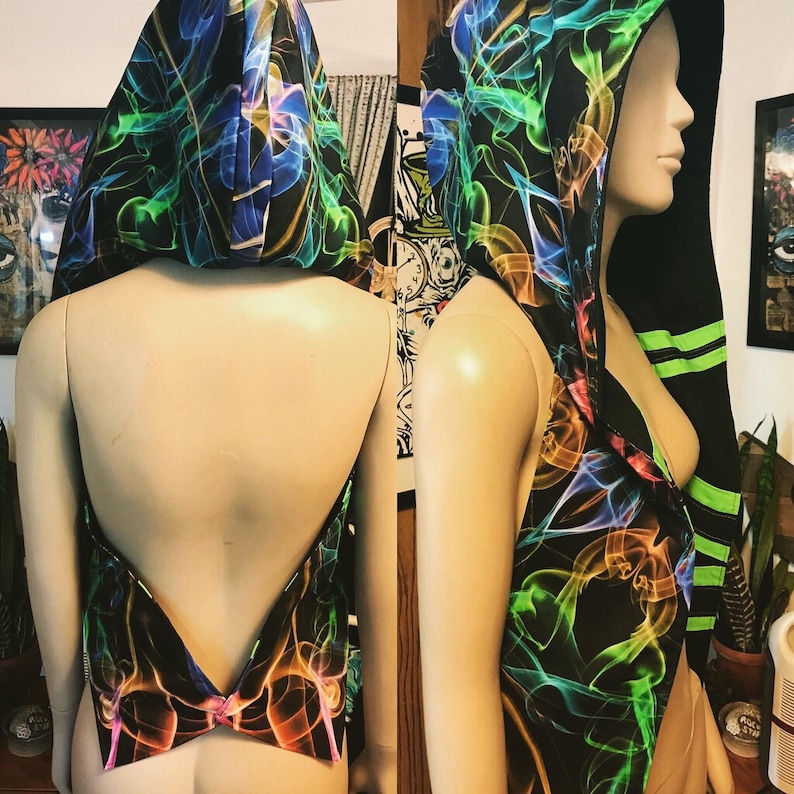 Fire spinning hood