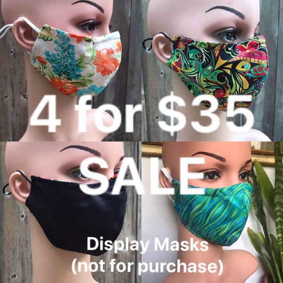 4 MADE TO ORDER face masks Etsy