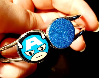 Captain America Glitter Bracelet