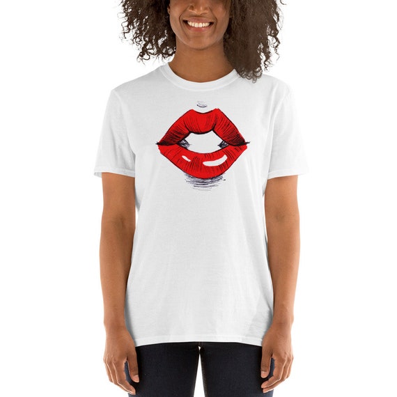 lip print t shirt