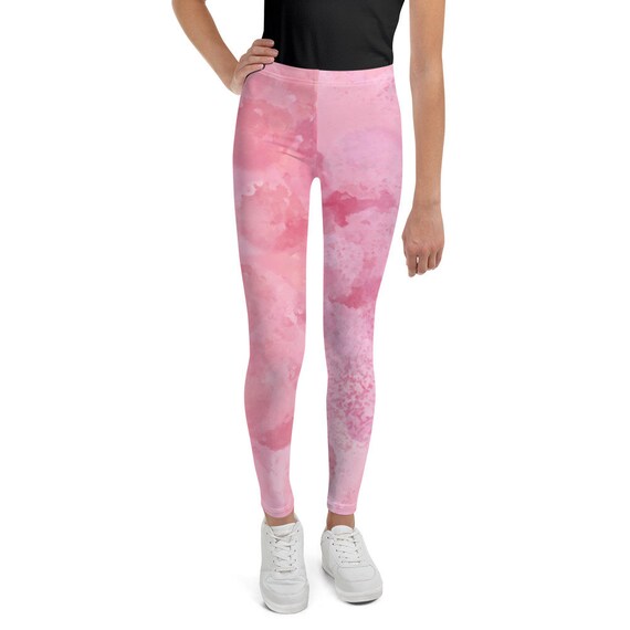 girls pink leggings