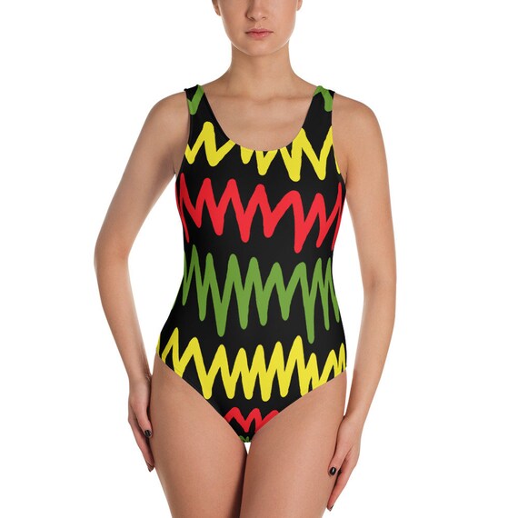 rasta one piece swimsuit
