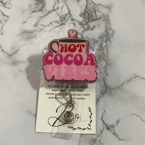 Hot Cocoa Vibes Badge Reel