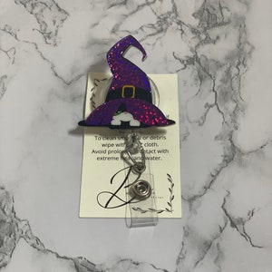 Witchy Cat Badge Reel