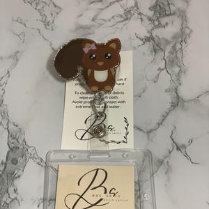 Squirrel Badge Reel