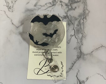 Moon with Bats Badge Reel