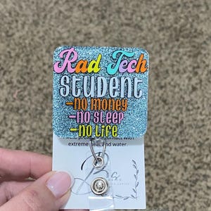 Rad Tech Student Badge Reel - Etsy