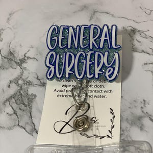 General Surgery Badge Reel