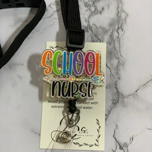 School Nurse Badge Reel