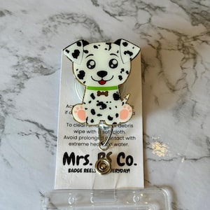 Dalmatian Dog Badge Reel