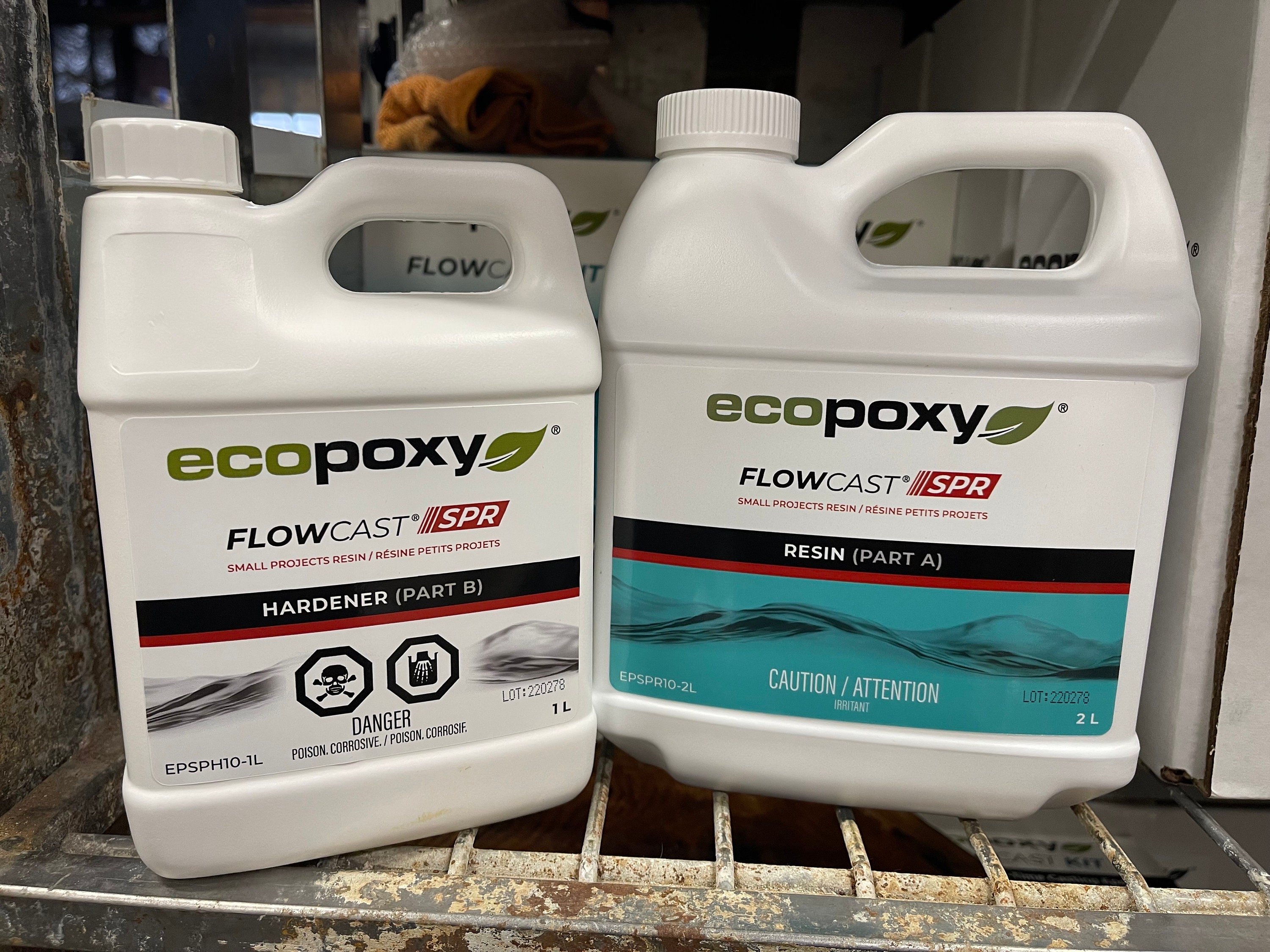 EcoPoxy - FlowCast - Improved Liquid Plastic - 60 Liter Kit - 2:1