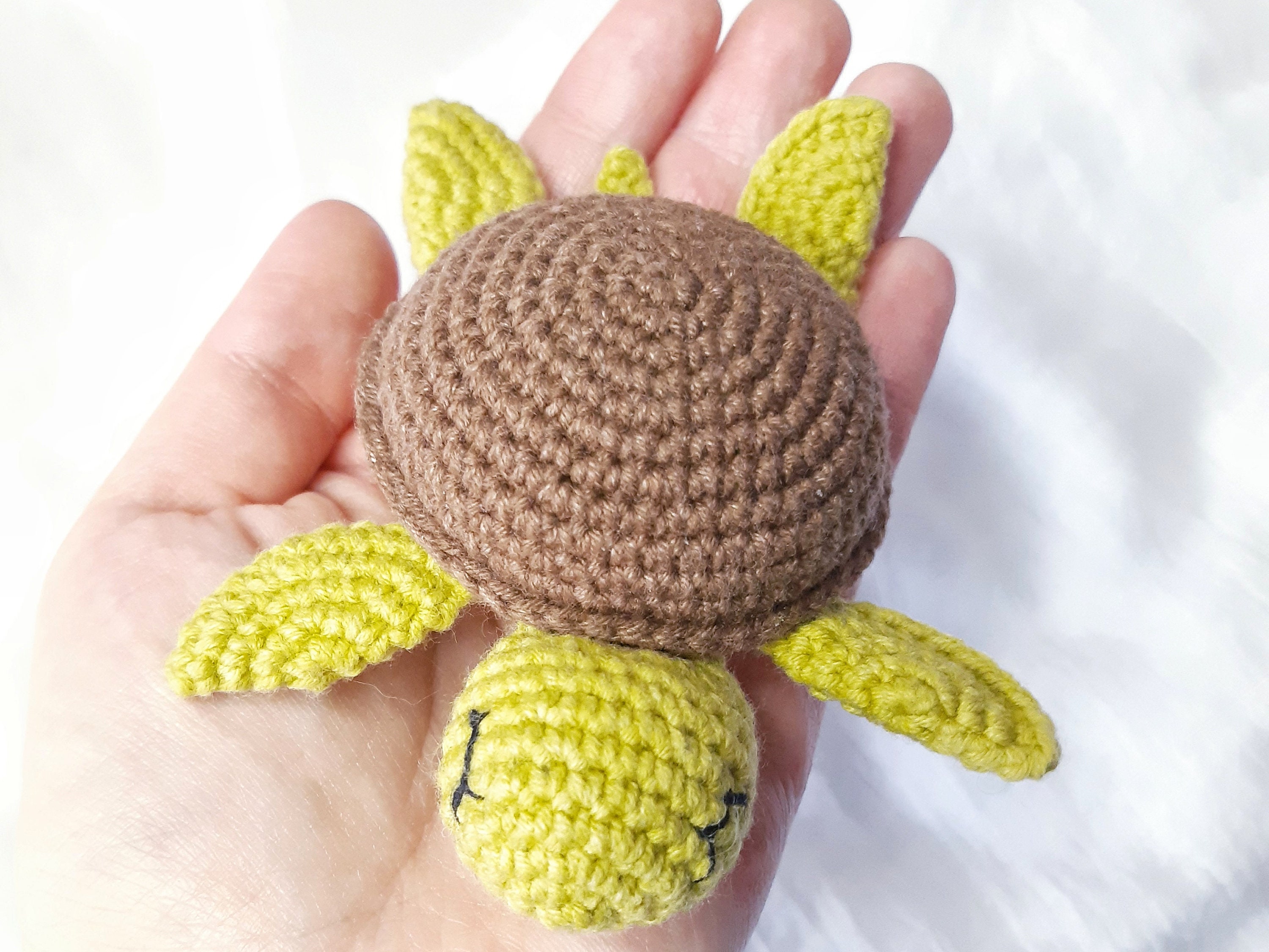 Adorable crochet stuff turtle keychain plushes turtle soft Etsy