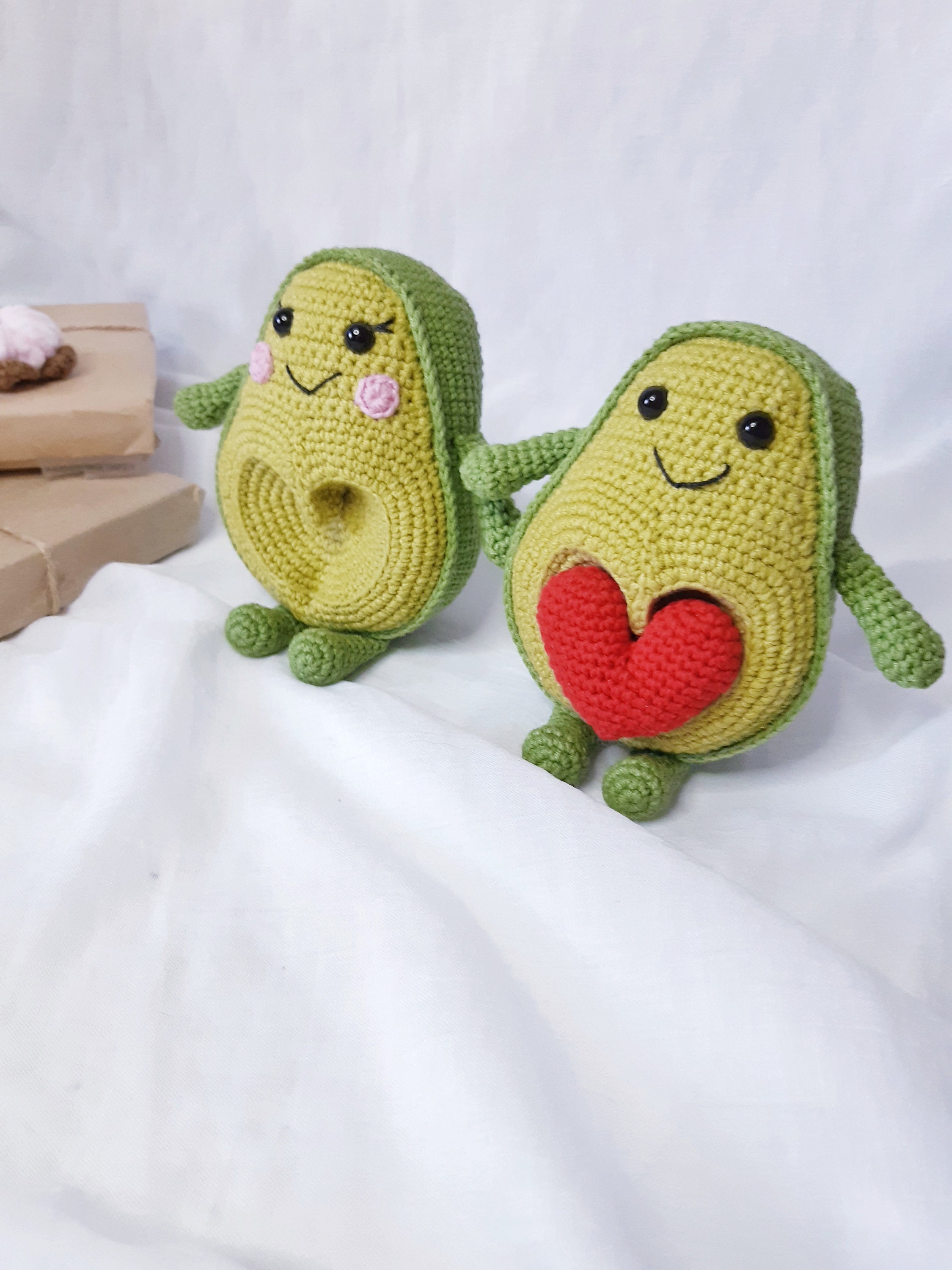 Set of avocado lovers avocado family doll Crochet avocado | Etsy