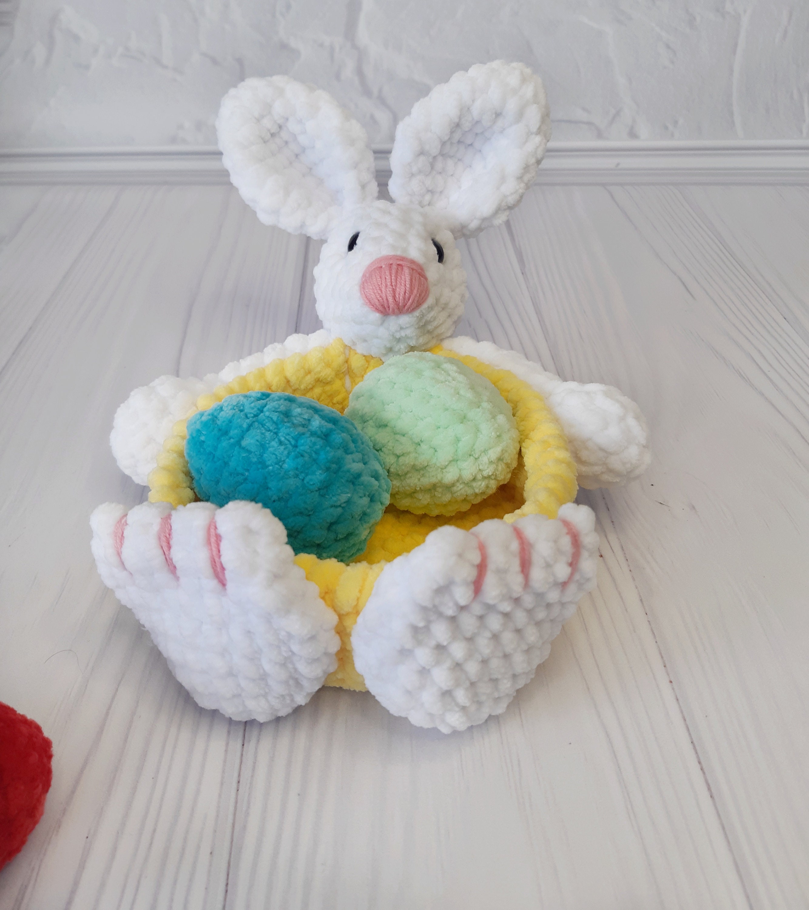 Rabbit easter basket personalized filled easter egg ornaments Etsy