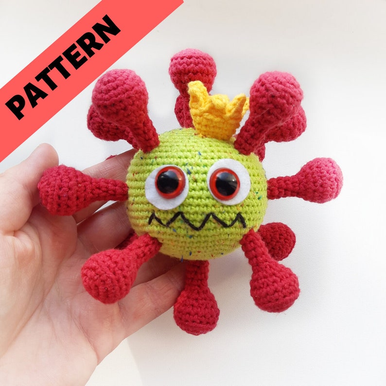 PATTERN model virus pdf amigurumi crochet model virus pdf | Etsy