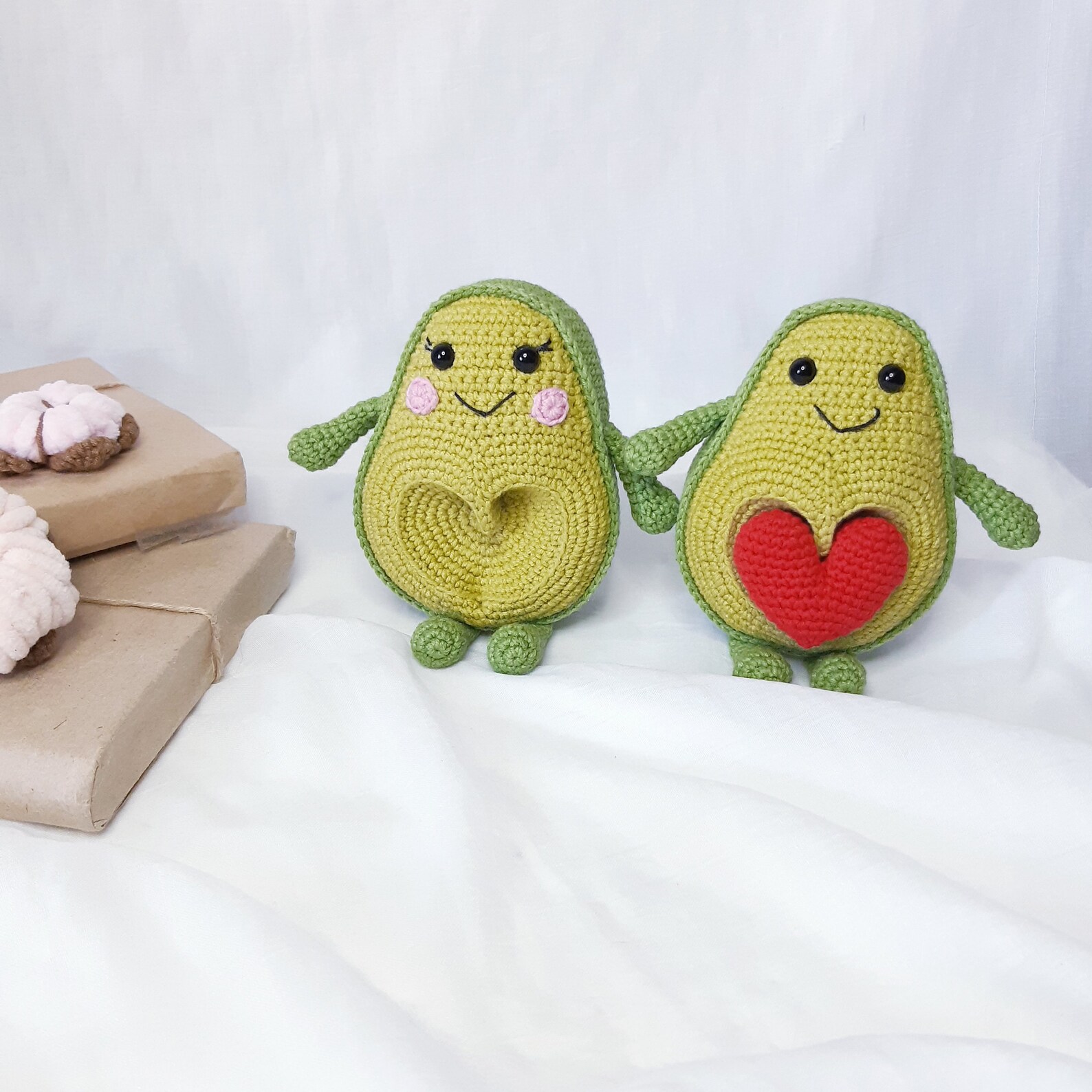 Set of avocado lovers avocado family doll Crochet avocado | Etsy
