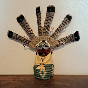 Gourd, Gourd Art, Gourd Figurine, Gourd Maiden, Kachina,  Southwest Art,  by Award Winning Gourd Artist Patricia Carroll Sailors