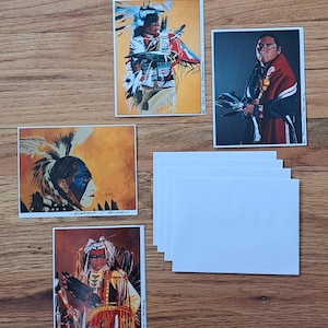 Cartes de correspondance, cartes de correspondance amérindiennes, art du sud-ouest, cartes du sud-ouest, cartes de remerciement, par Patricia Carroll marins